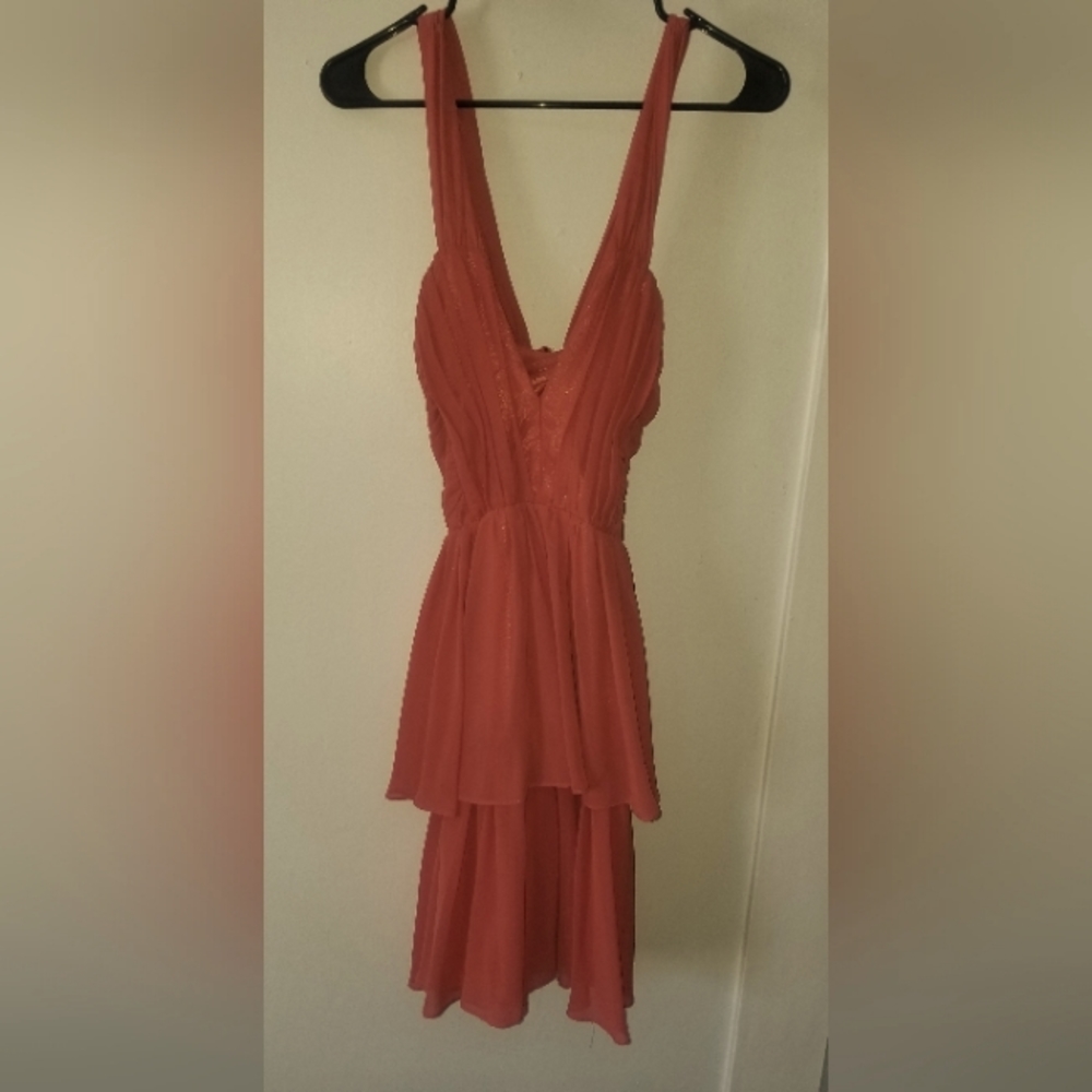 Stunning H&M smoky coral flowy dress - Picture 1 of 5